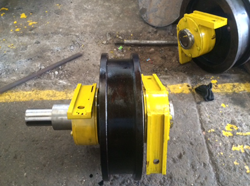 Crane wheel assembly